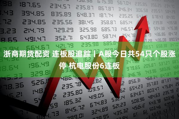 浙商期货配资 连板股追踪丨A股今日共54只个股涨停 杭电股份6连板