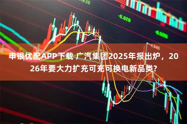申银优配APP下载 广汽集团2025年报出炉，2026年要大力扩充可充可换电新品类?