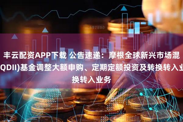 丰云配资APP下载 公告速递：摩根全球新兴市场混合(QDII)基金调整大额申购、定期定额投资及转换转入业务